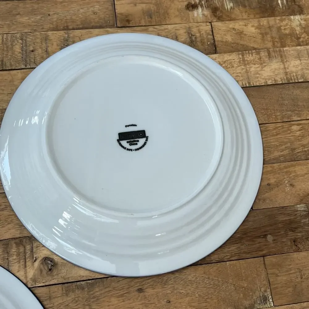 Target Home Catalina Blue Medallion 11” Porcelain Dinner Plates Set Of 3